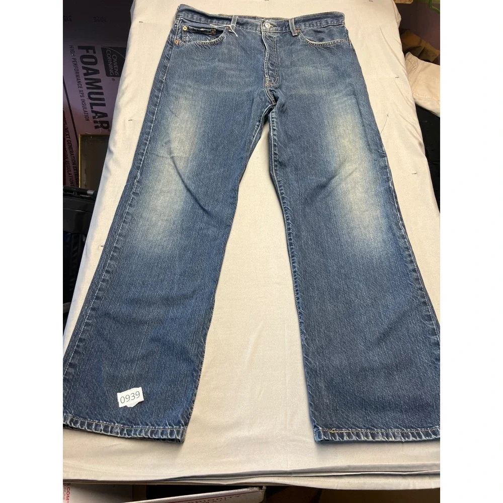 Vintage 501 Original Fit Mens Blue Denim Jeans Straight Leg W38 L32 Medium Wash